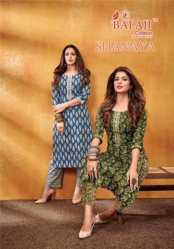 balaji shanaya vol-1 Cotton Designer kurti with pant Collection